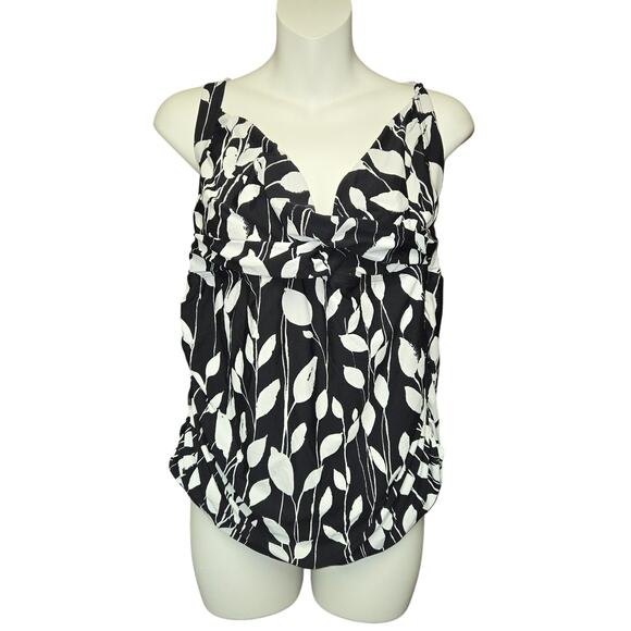 Anne Cole Signature Other - Anne Cole Signature Womens 20W Tankini Top Soft Bra Twist Bodice Beach Vacation